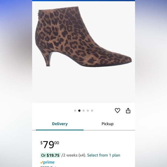 New Circus by Sam Edelman. Kirby leopard print 2 in heel ankle boot. Size 6M. - Picture 9 of 10